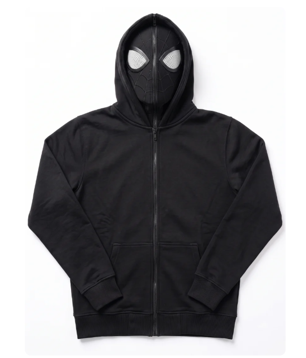 🕷️ Spider-Man Masked Zip-Up Hoodie