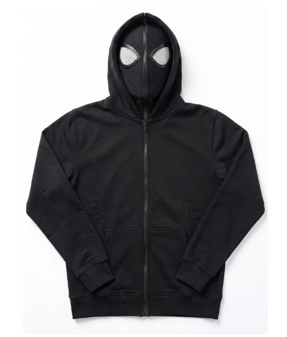 🕷️ Spider-Man Masked Zip-Up Hoodie