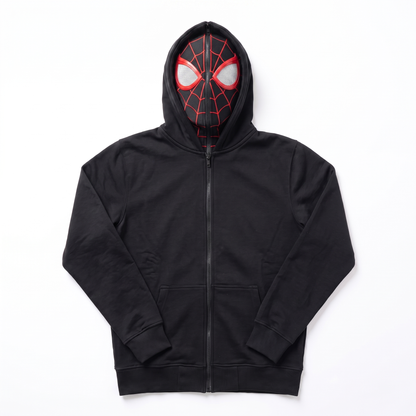 🕷️ Spider-Man Masked Zip-Up Hoodie